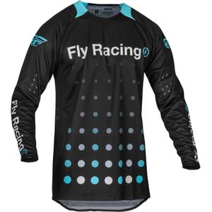 Motocross pelipaita FLY Racing Evolution DST 2 musta ja sininen alennusmyynti