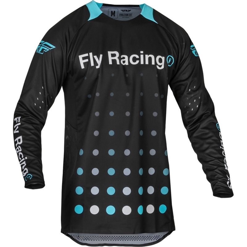 Motocross pelipaita FLY Racing Evolution DST 2 musta ja sininen alennusmyynti