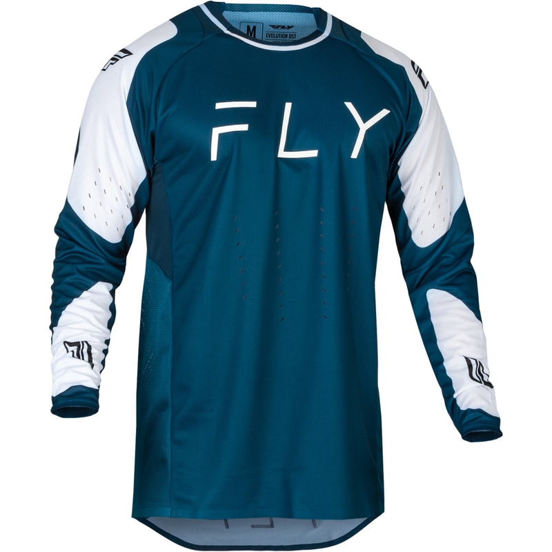 Motocross pelipaita FLY Racing Evolution DST sininen ja valkoinen alennusmyynti
