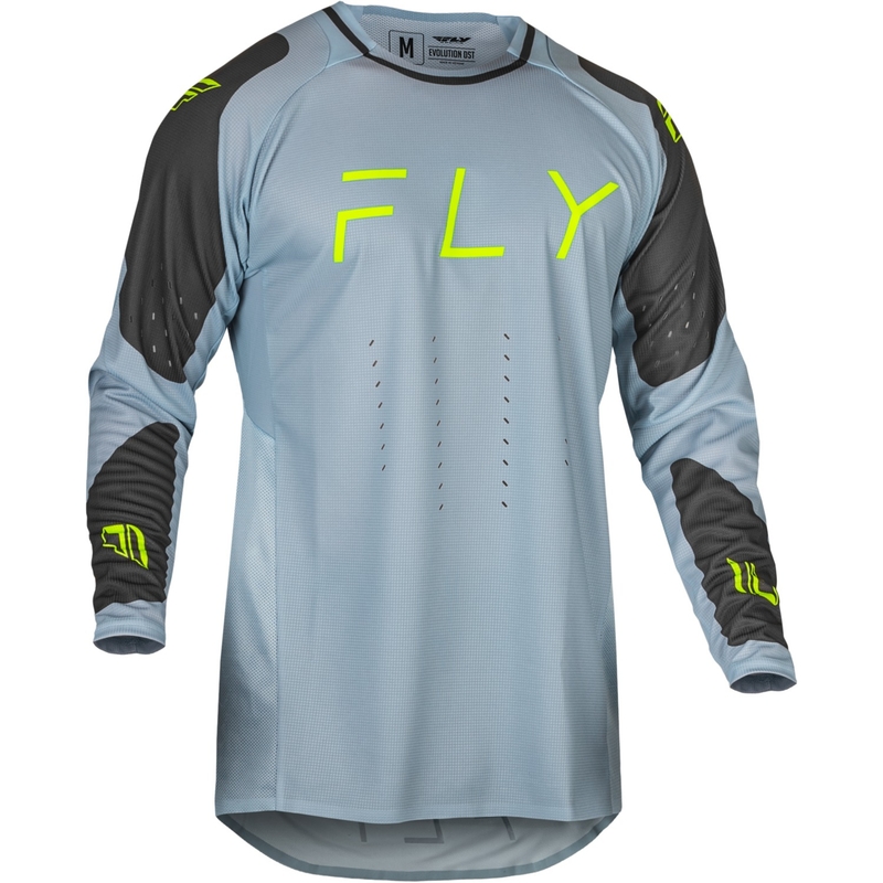 Motocross pelipaita FLY Racing Evolution DST harmaa-musta-fluo-vihreä alennusmyynti