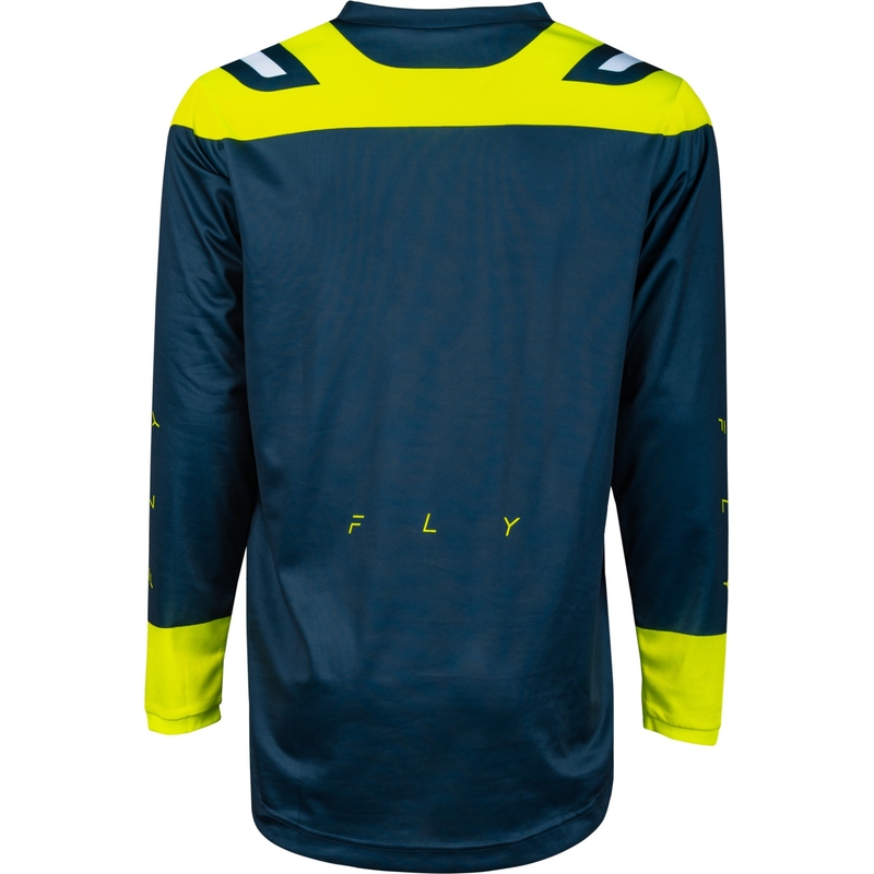 Motokrosový dres FLY Racing F-16 2024 modro-fluo žluto-bílý