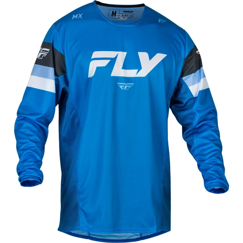 Motocross pelipaita FLY Racing Kinetic Prix sininen-harmaa-valkoinen alennusmyynti