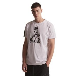 T-paita DAKAR DKR Logo 123 valkoinen alennusmyynti