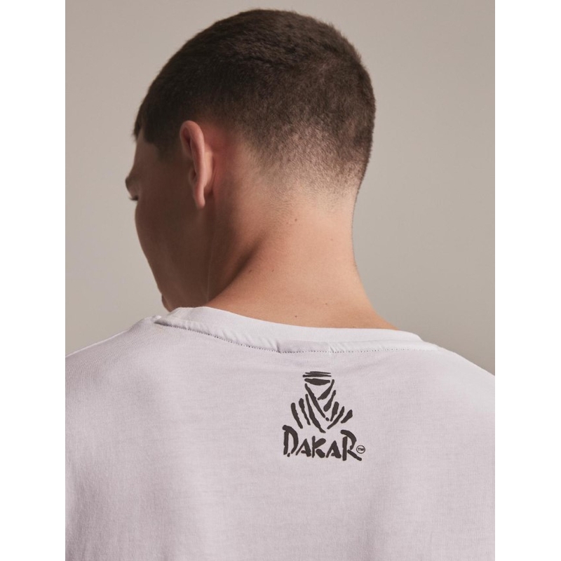 T-paita DAKAR DKR Logo 23 valkoinen