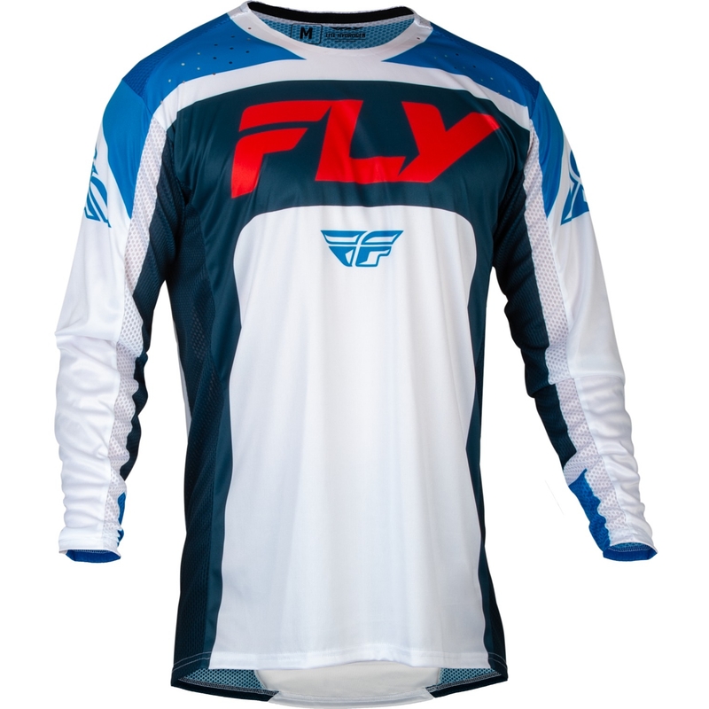 Motocross pelipaita FLY Racing Lite punainen-valkoinen-sininen alennusmyynti