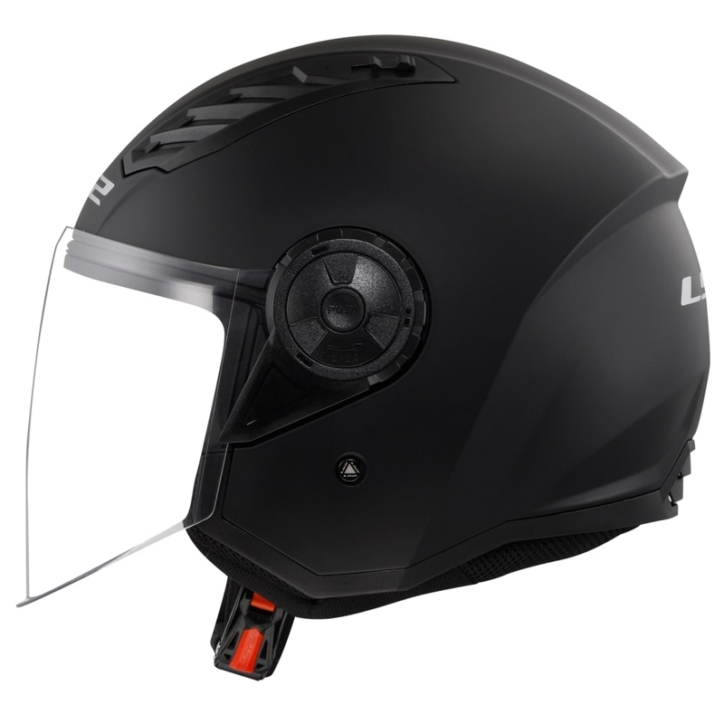 LS2 OF616 Airflow II Solid Matte Black Avoin moottoripyöräilykypärä