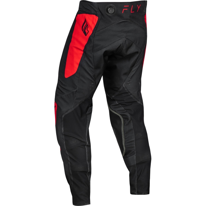 Motocross-housut FLY Racing Evolution DST musta-punainen alennusmyynti
