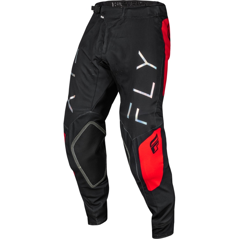 Motocross-housut FLY Racing Evolution DST musta-punainen alennusmyynti