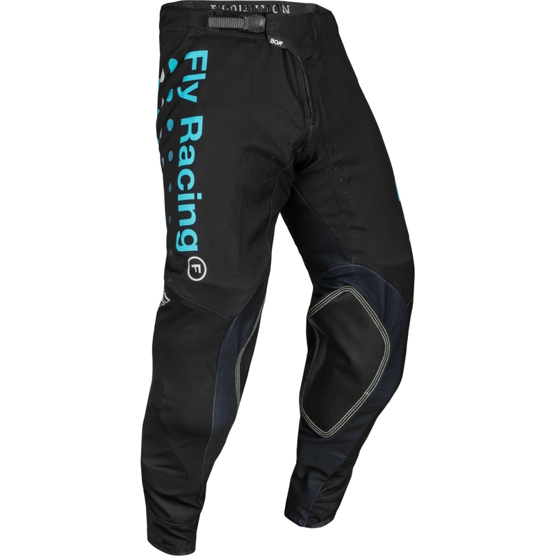Motocross housut FLY Racing Evolution DST musta ja sininen