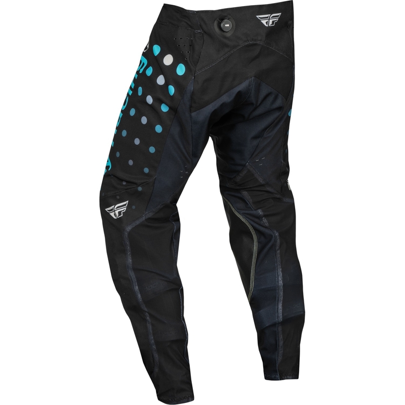 Motocross housut FLY Racing Evolution DST musta ja sininen