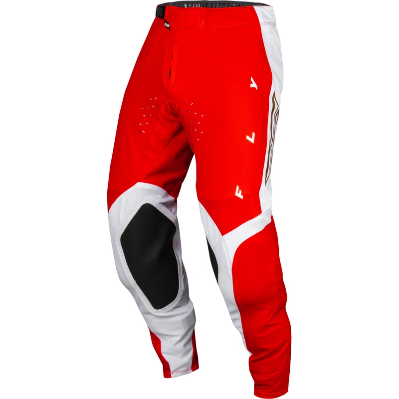 Motocross housut FLY Racing Evolution DST punainen ja valkoinen