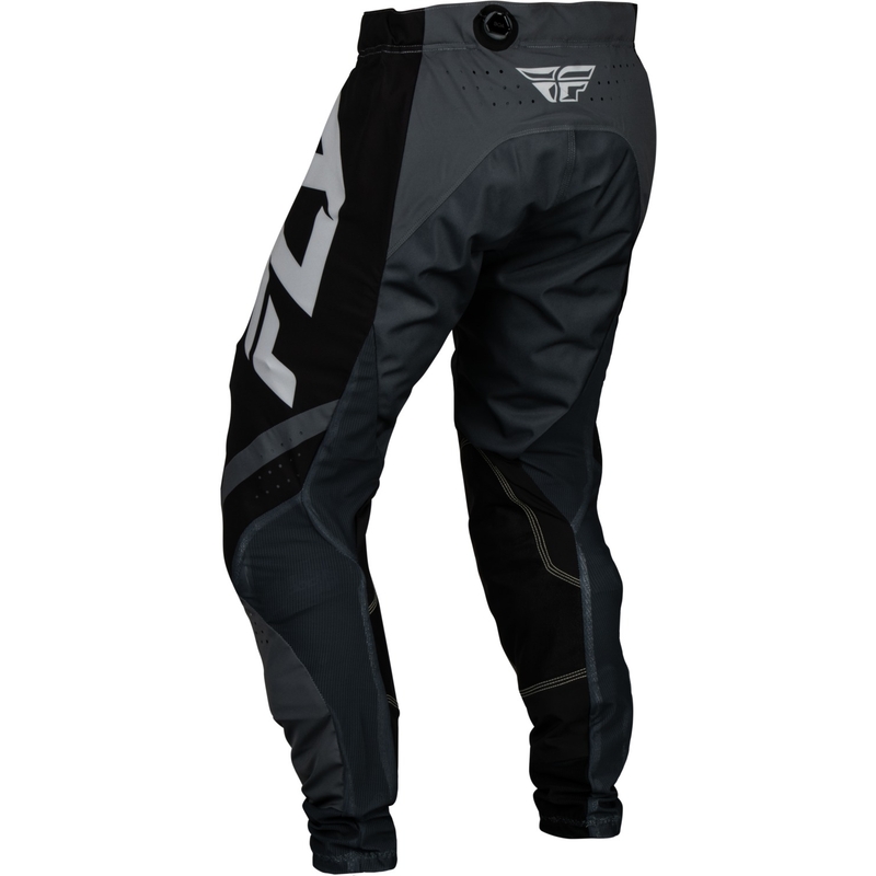 Motocross-housut FLY Racing Lite tummanharmaa-musta alennusmyynti