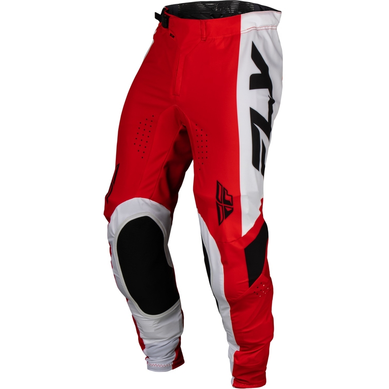 Motokrosové kalhoty FLY Racing Lite 2024 červeno-bílo-černé