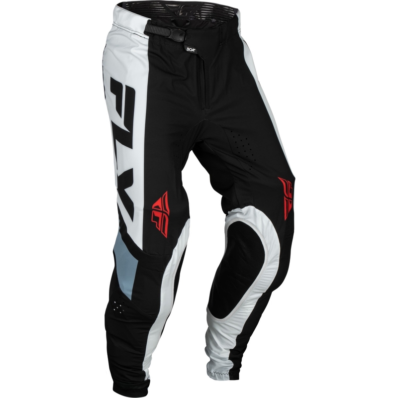 Motocross-housut FLY Racing Lite musta-valko-harmaa