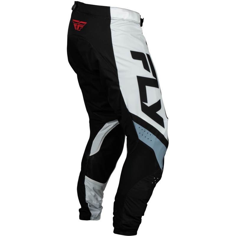 Motocross-housut FLY Racing Lite musta-valko-harmaa