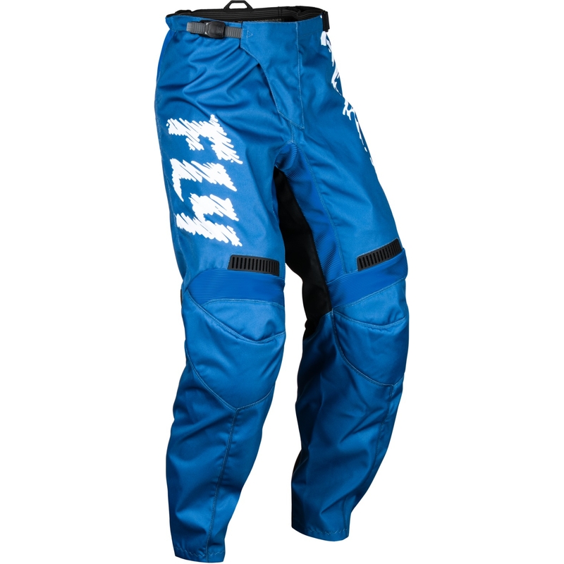 Lasten motocross-housut FLY Racing F-16 sininen ja valkoinen