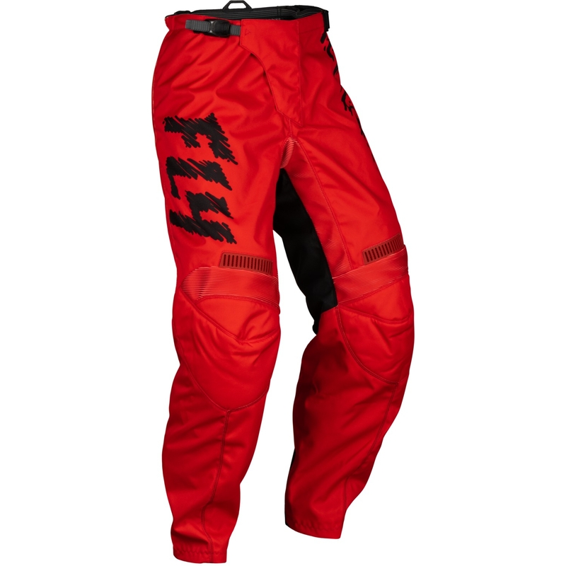 Lasten motocross housut FLY Racing F-16 punainen-musta-harmaa