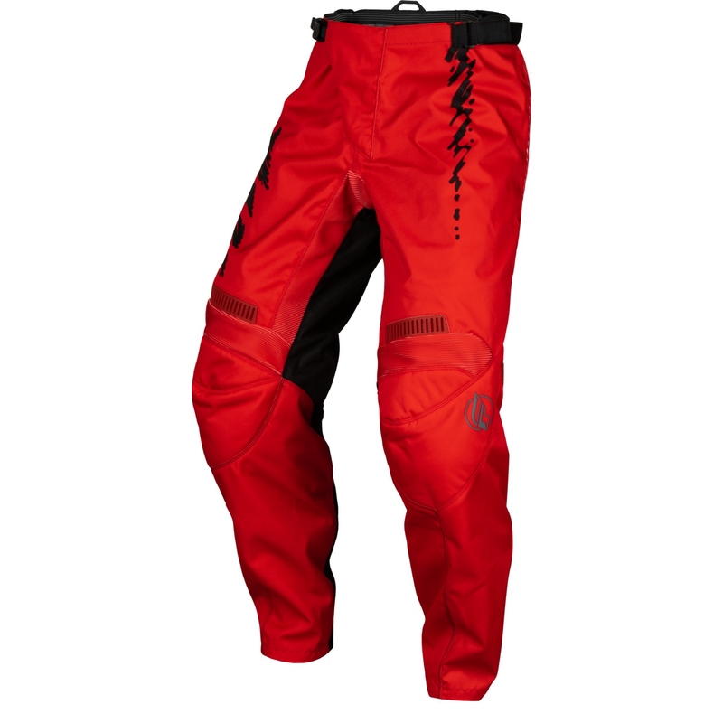 Lasten motocross housut FLY Racing F-16 punainen-musta-harmaa