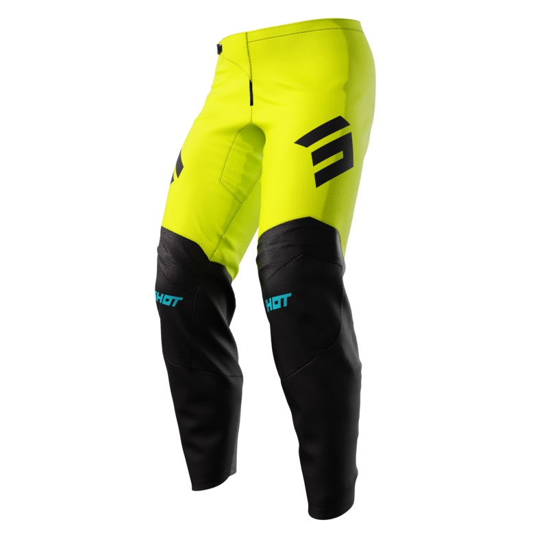 Lasten motocross housut Shot Iron fluo keltainen alennusmyynti