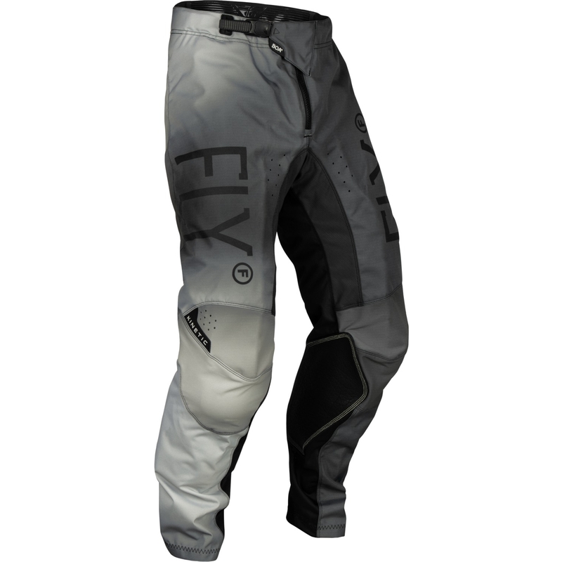 Lasten motocross housut FLY Racing Kinetic Prodigy musta-harmaa alennusmyynti