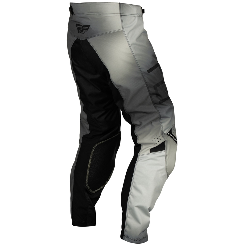 Lasten motocross housut FLY Racing Kinetic Prodigy musta-harmaa alennusmyynti