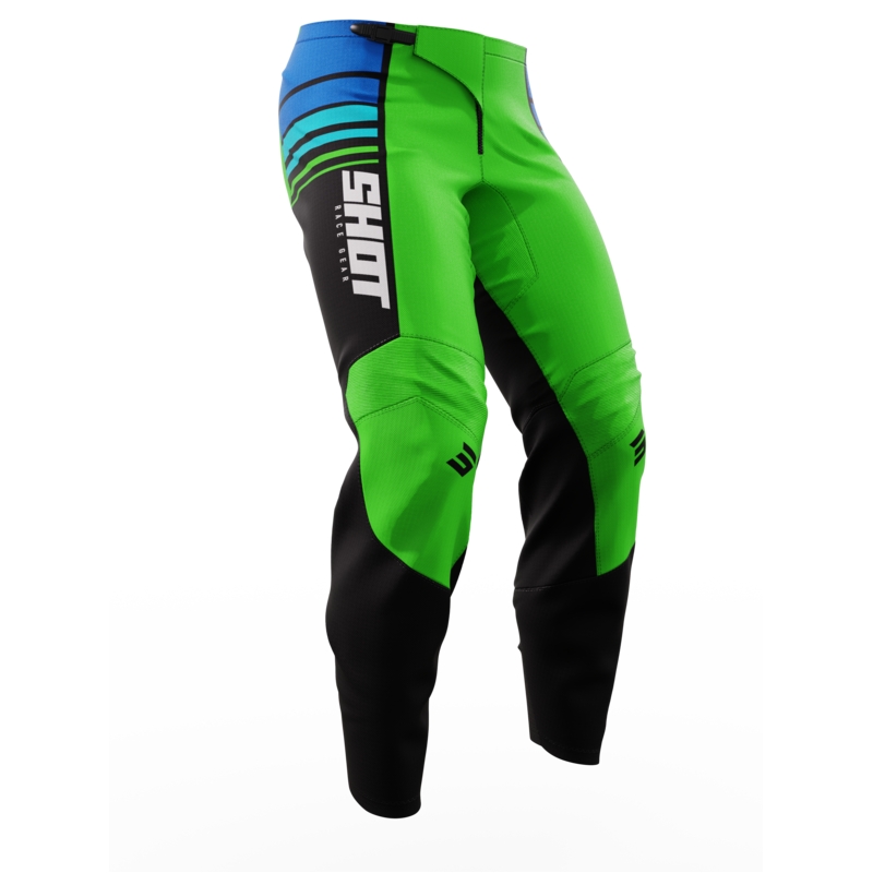 Lasten motocross housut Shot Peak vihreä alennusmyynti