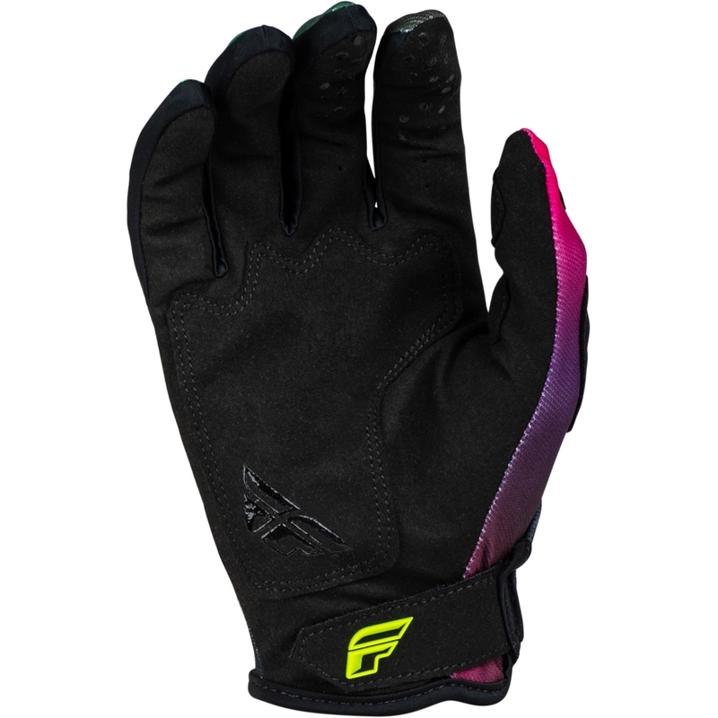 Dětské motokrosové rukavice FLY Racing Kinetic Prodigy 2024 růžovo-modro-fluo žluté