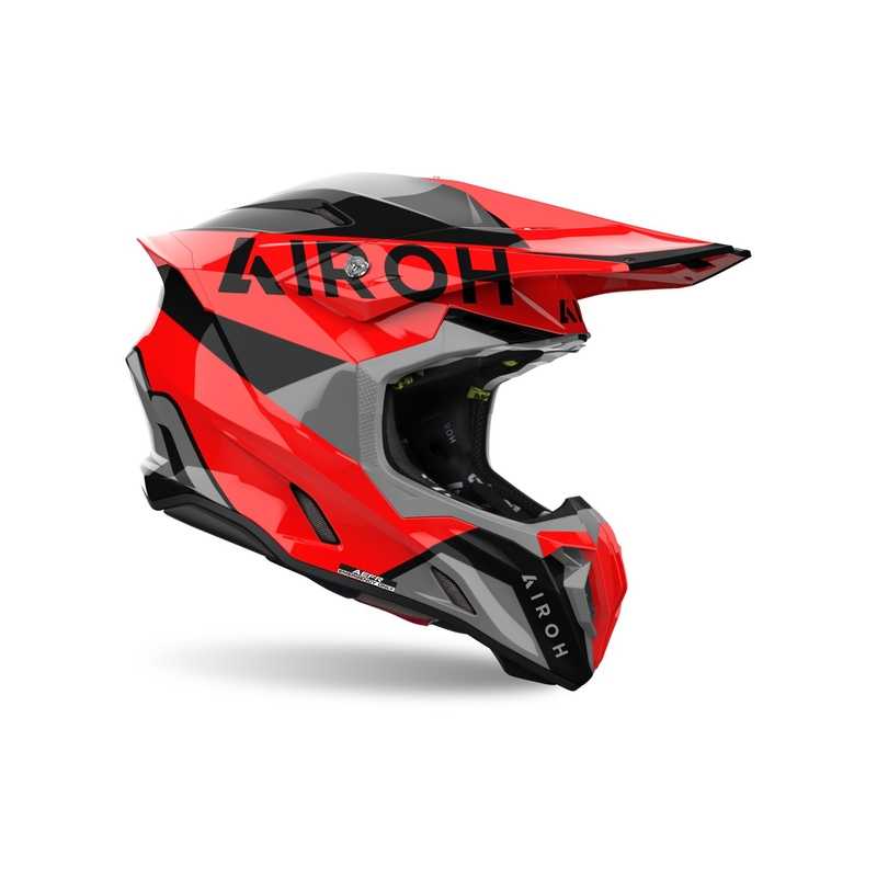 Motocross kypärä Airoh Twist 3 King punainen kiiltävä