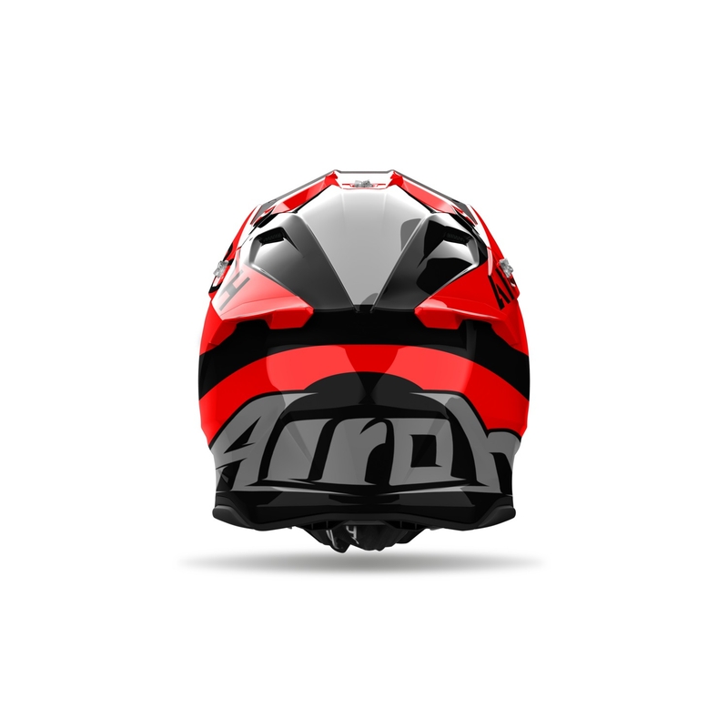 Motocross kypärä Airoh Twist 3 King punainen kiiltävä