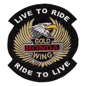 Patch Live to Ride Gold Wing - pienempi