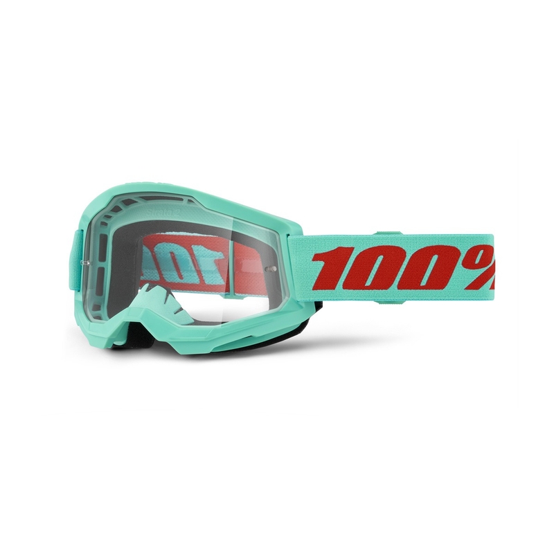 Motocross lasit 100% STRATA 2 Uusi Maupiti (kirkas pleksi)
