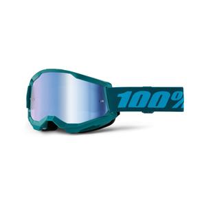 Motocross suojalasit 100% STRATA 2 New Stone blue (sininen pleksi)