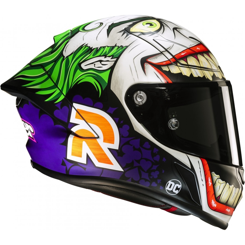 HJC RPHA 1 Joker DC Comics MC48SF integroitu moottoripyöräilykypärä