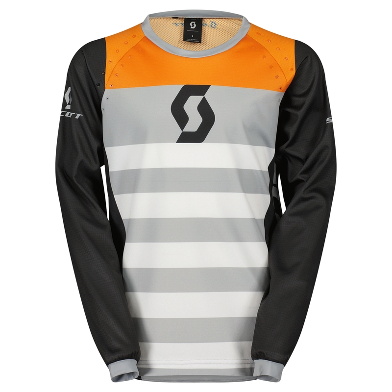 Lasten motocross-trikoot Scott EVO RACE musta-oranssi