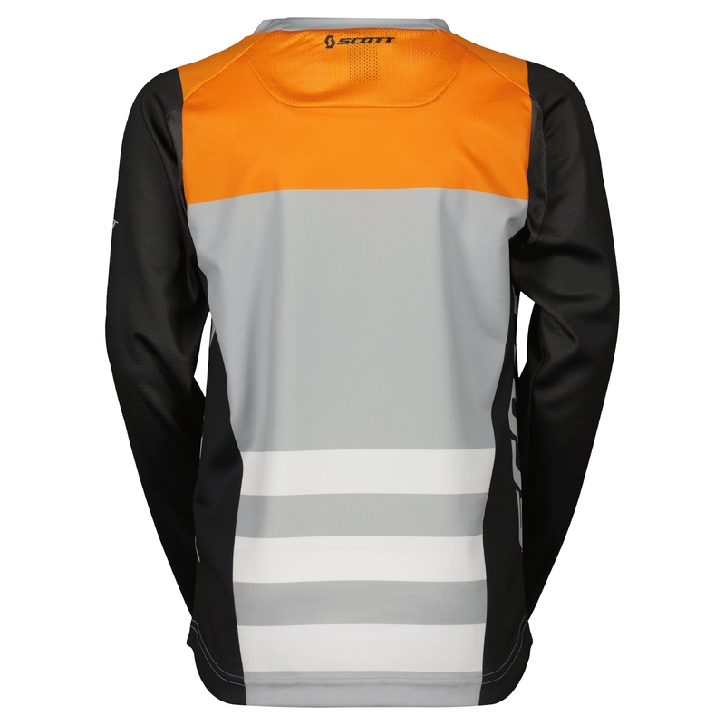 Lasten motocross-trikoot Scott EVO RACE musta-oranssi