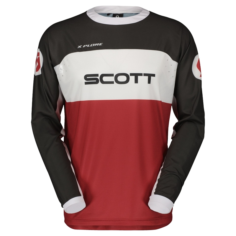 Motocross pelipaita Scott X-PLORE SWAP punainen-musta