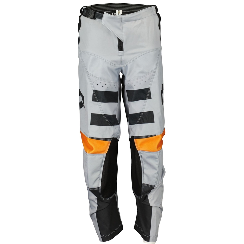 Lasten motocross-housut Scott EVO RACE musta-oranssi