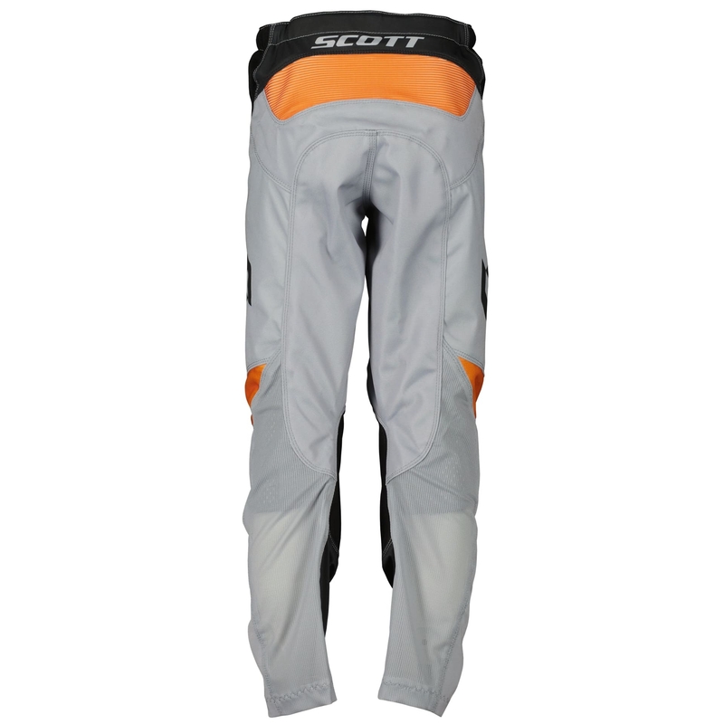 Lasten motocross-housut Scott EVO RACE musta-oranssi