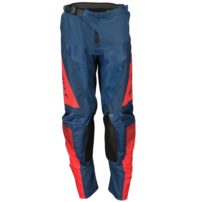 Lasten motocross-housut Scott EVO TRACK sininen-neonpunainen