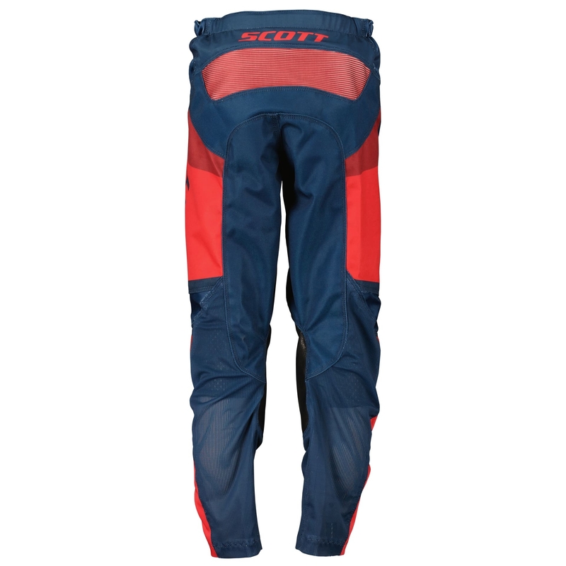 Lasten motocross-housut Scott EVO TRACK sininen-neonpunainen