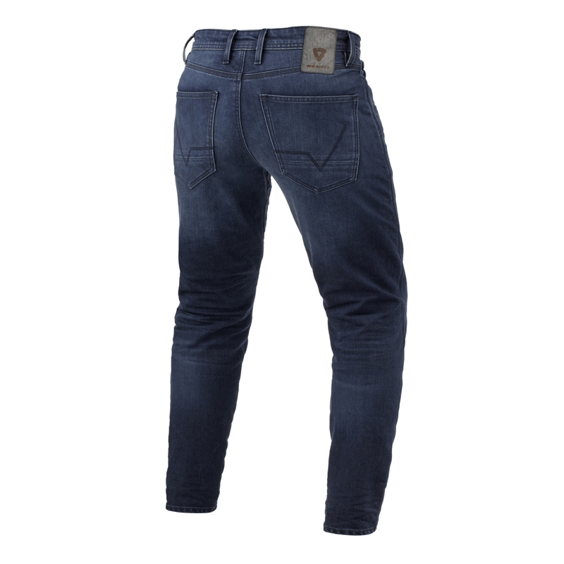 Cropped Motorcycle Jeans Revit Micah TF pesty tummansininen