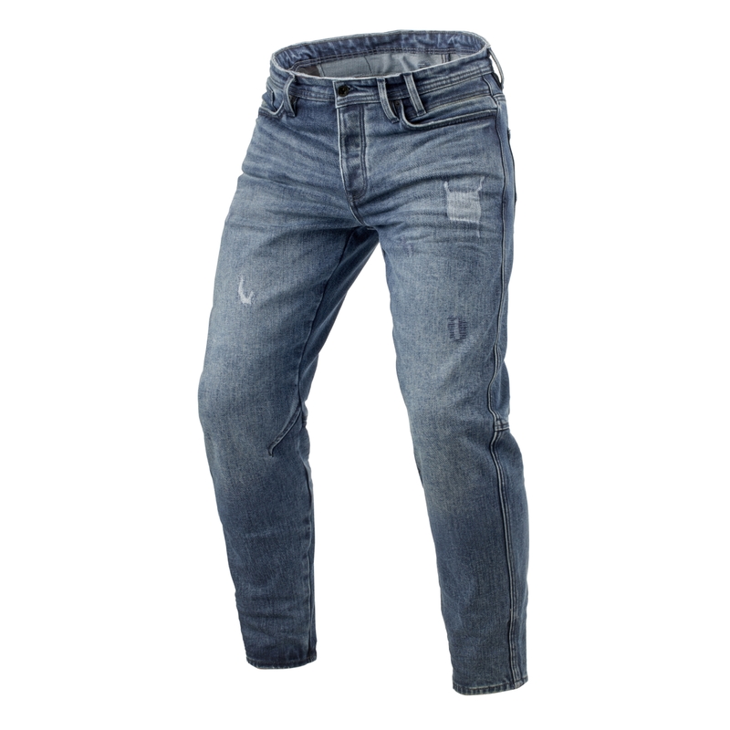 Revit Rilan TF Mid Vintage Sininen Cropped moottoripyöräfarkut farkut