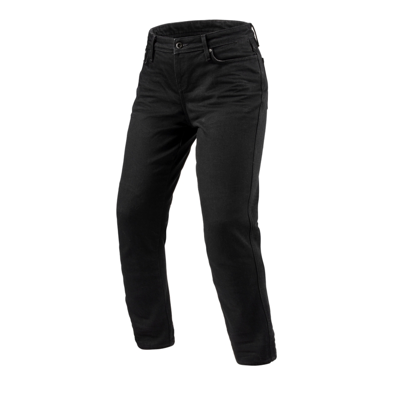 Revit Violet BF Naisten Cropped Motorcycle Jeans Musta