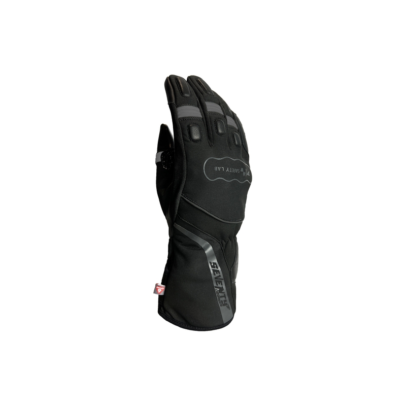 Moottoripyöräkäsineet SEVENTY DEGREES SD-T7 musta-harmaa