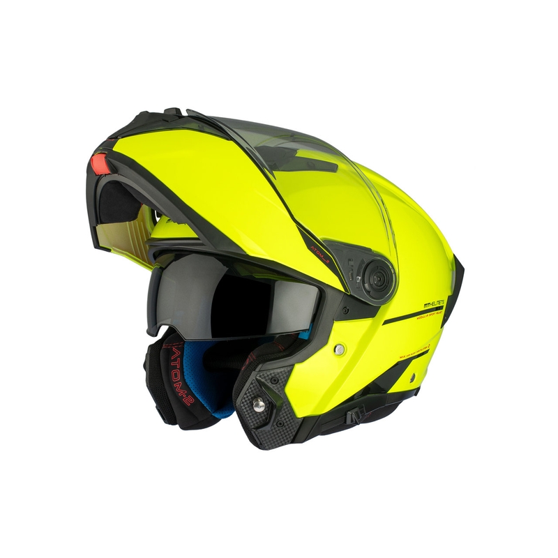 MT ATOM 2 SV SOLID A3 fluo-keltainen kiiltävä moottoripyöräilykypärä