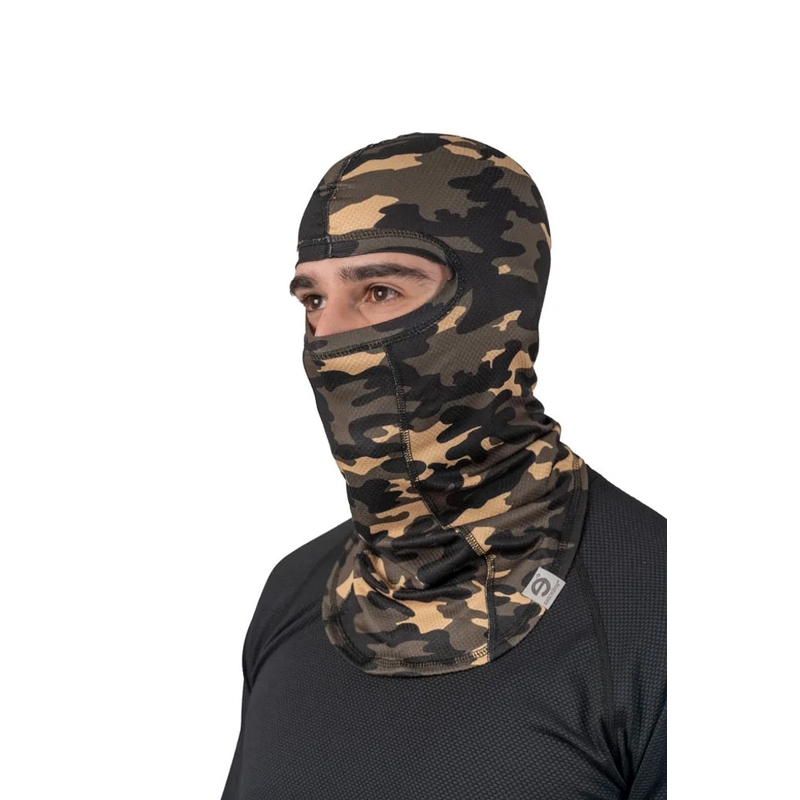 Moottoripyörän huppu nanosilver® camouflage vihreä