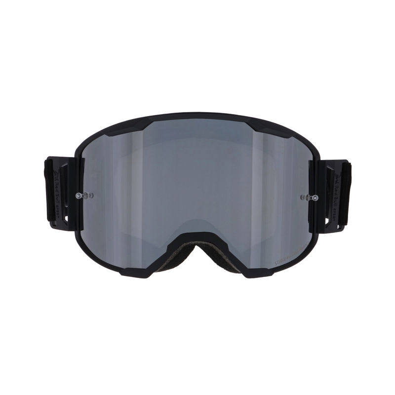 Motocross-lasit Red Bull Spect STRIVE S musta savustetuilla laseilla varustettuna