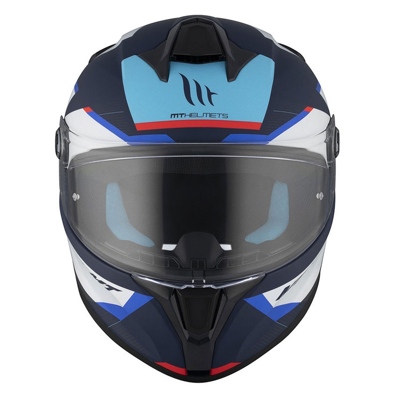 MT TARGO S KAY C7 integraalinen moottoripyöräilykypärä matta sininen-valkoinen