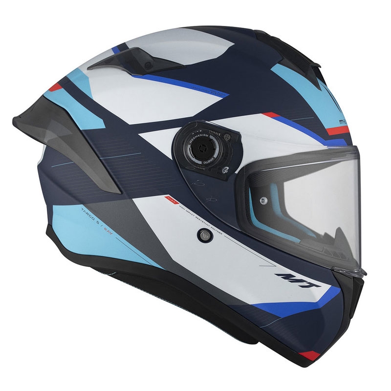 MT TARGO S KAY C7 integraalinen moottoripyöräilykypärä matta sininen-valkoinen