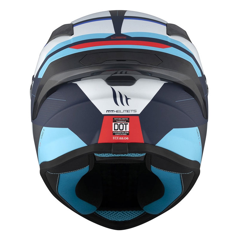 MT TARGO S KAY C7 integraalinen moottoripyöräilykypärä matta sininen-valkoinen